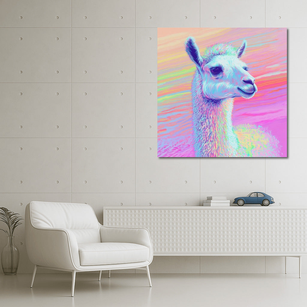 The Glow of the Neon Llama