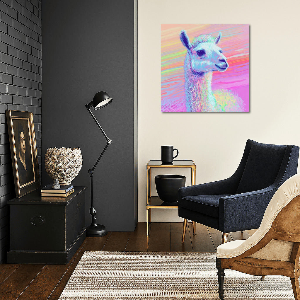 The Glow of the Neon Llama