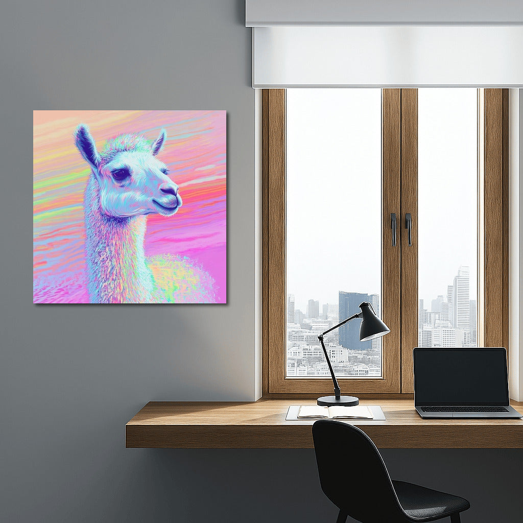 The Glow of the Neon Llama