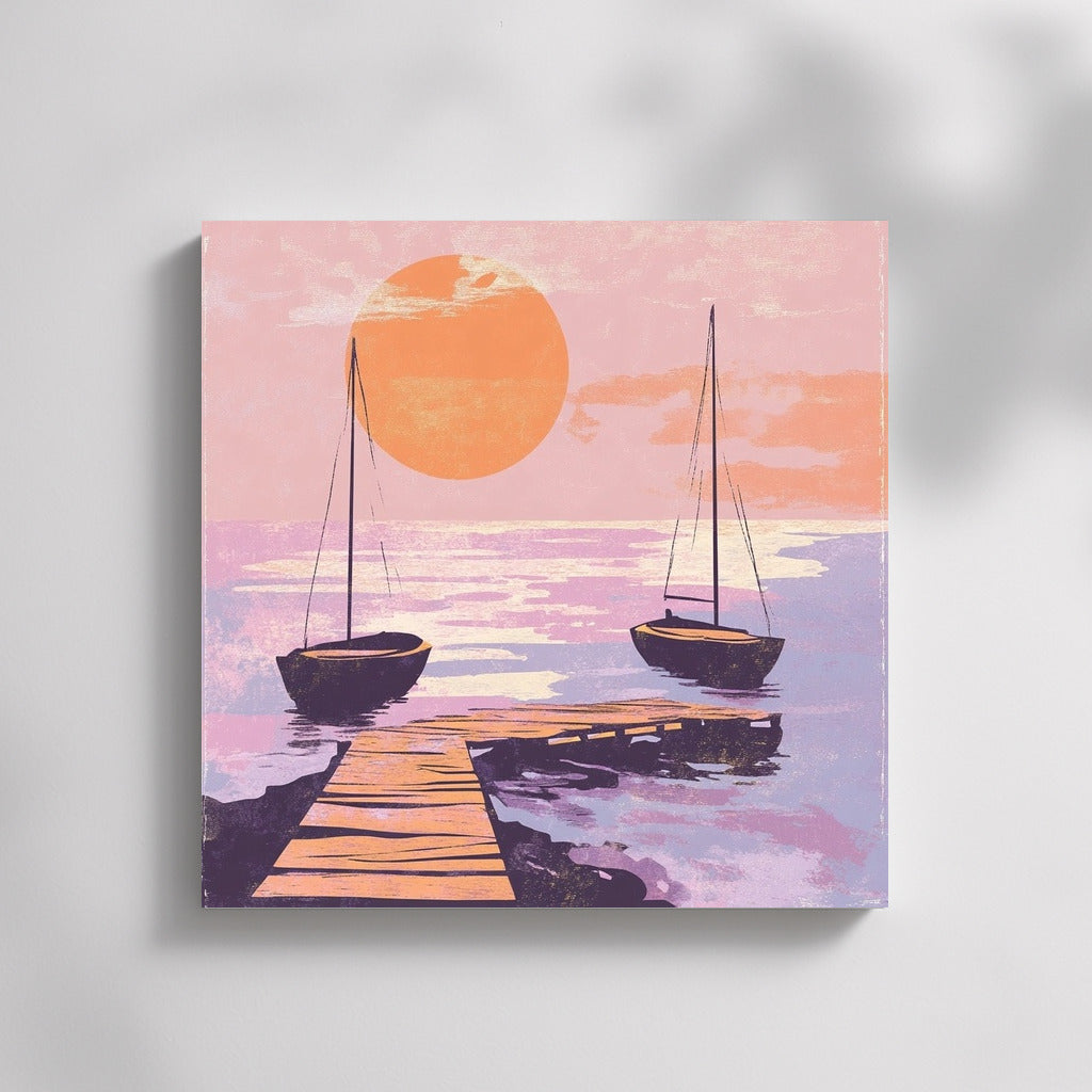 Harmony of Sunset Sails