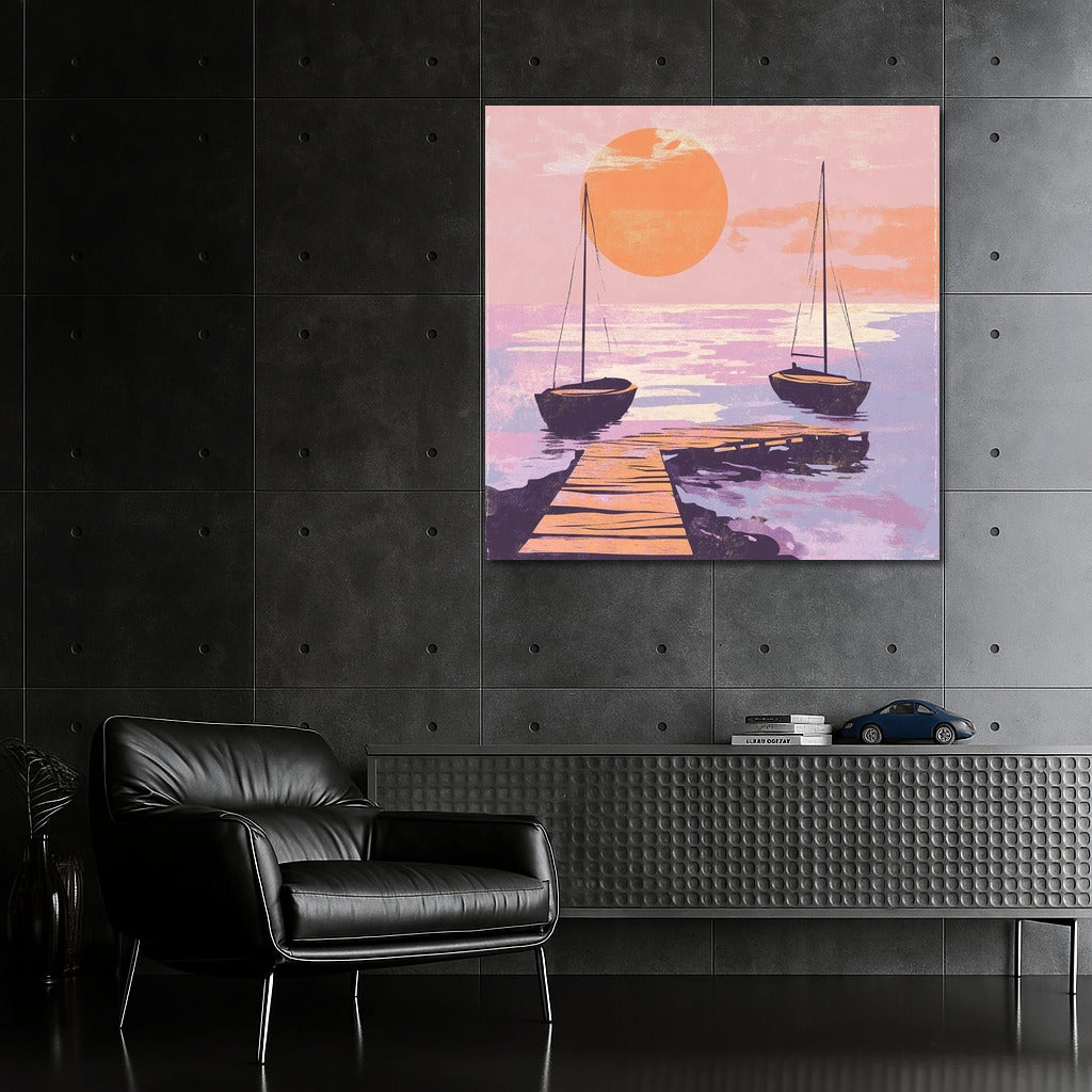 Harmony of Sunset Sails