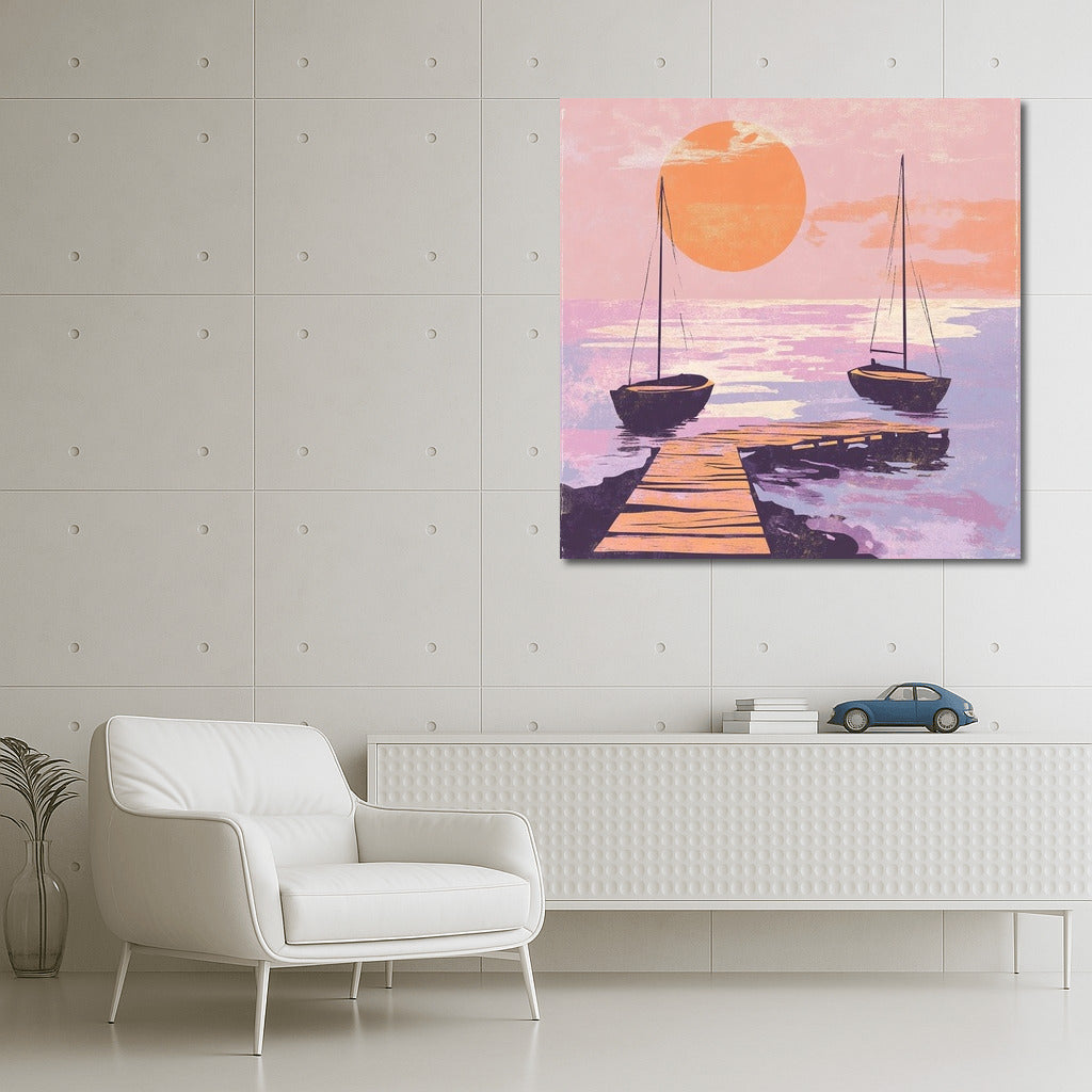 Harmony of Sunset Sails