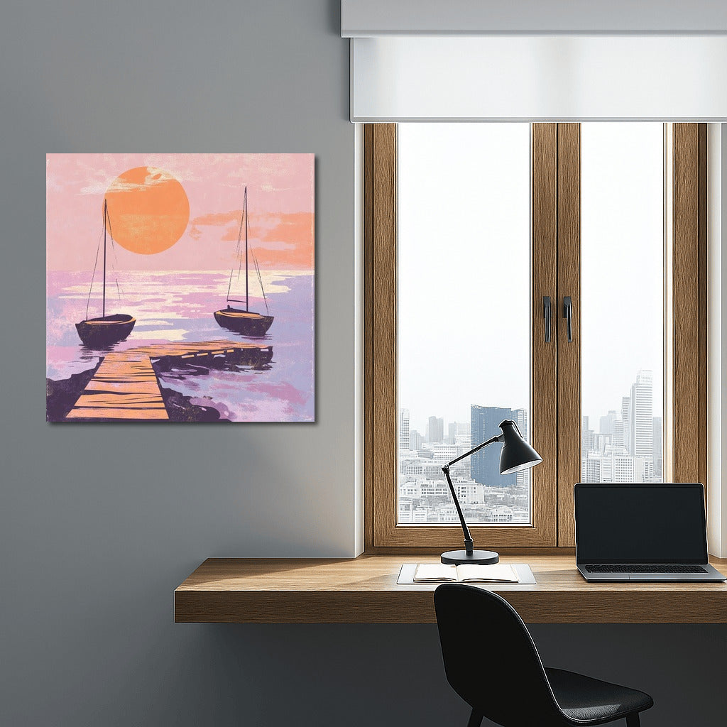 Harmony of Sunset Sails