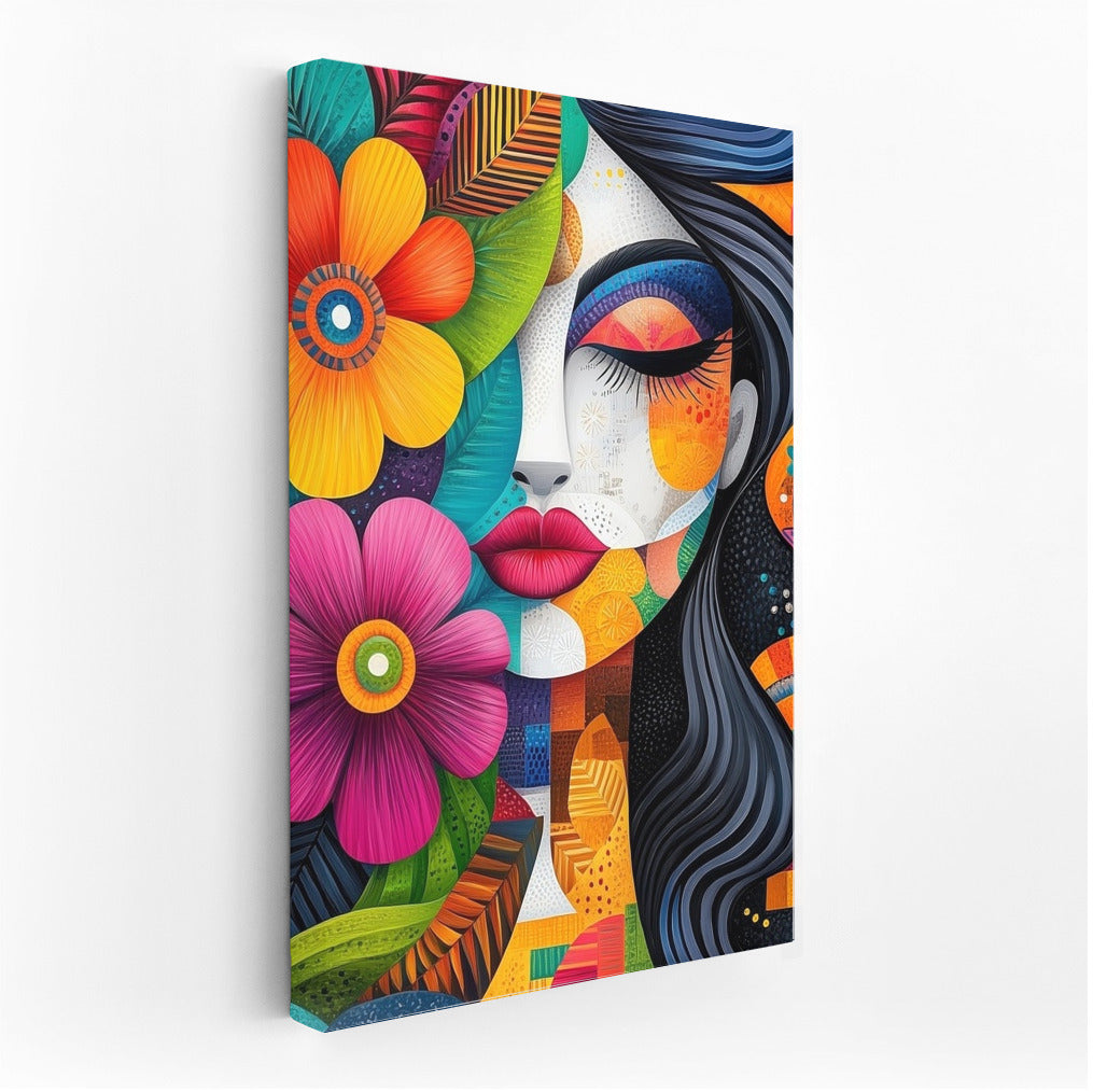 Whirlwind of Colored Faces