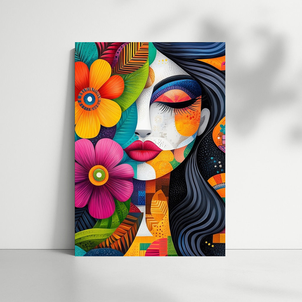 Whirlwind of Colored Faces