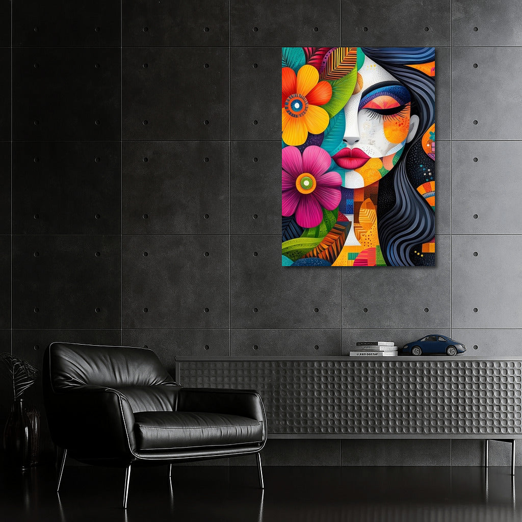Whirlwind of Colored Faces