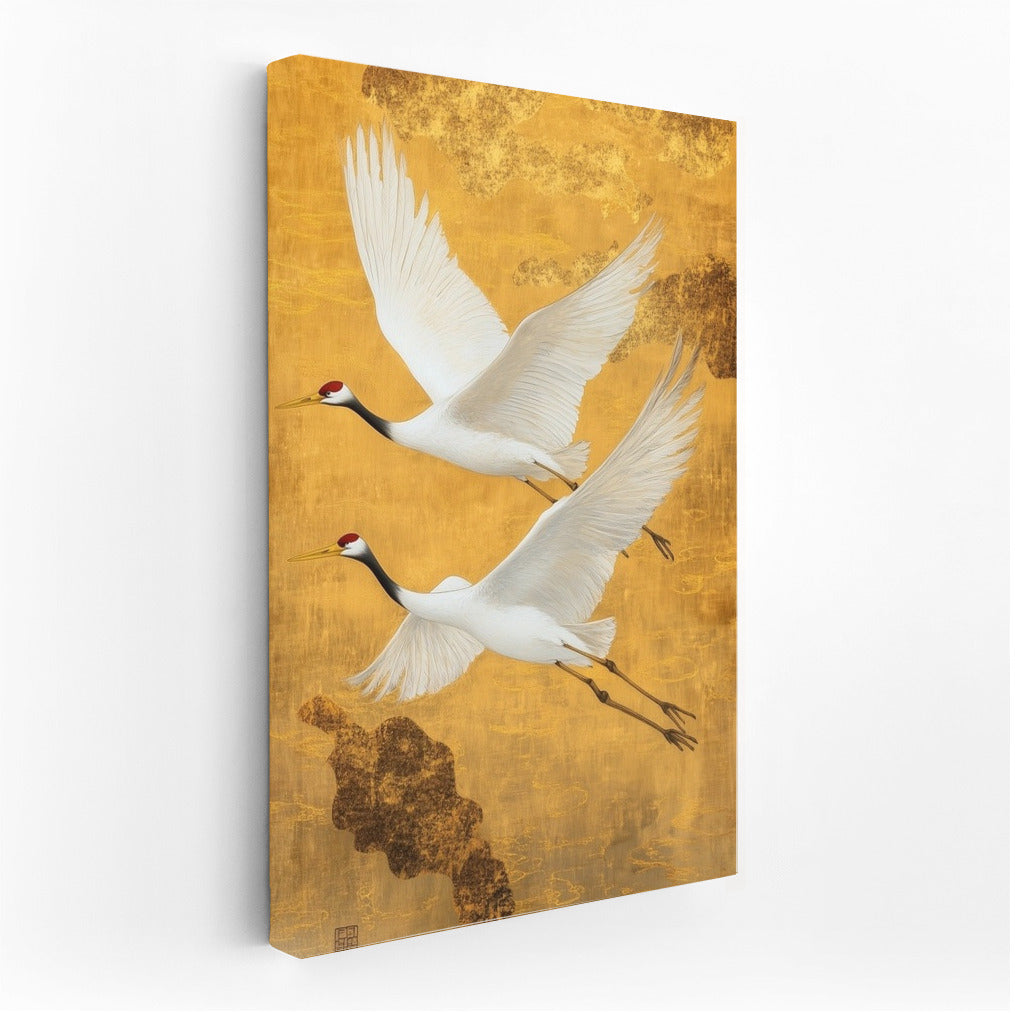 Golden Flight of Cranes
