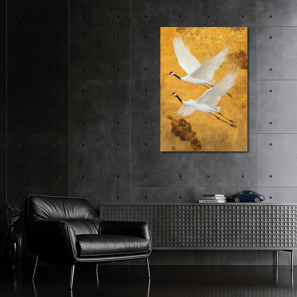 Golden Flight of Cranes