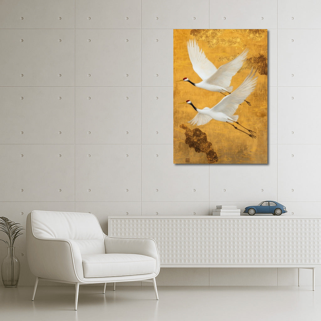 Golden Flight of Cranes