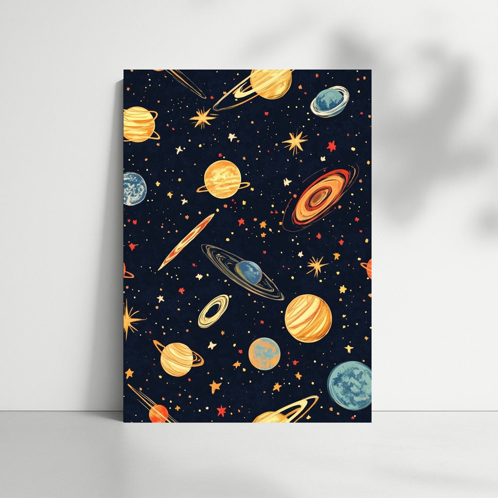 Galactic Symphony: Dance of Planets and Stars