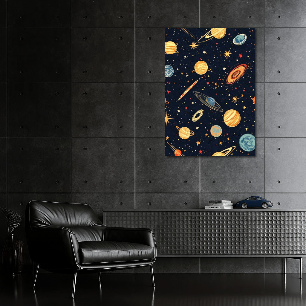 Galactic Symphony: Dance of Planets and Stars