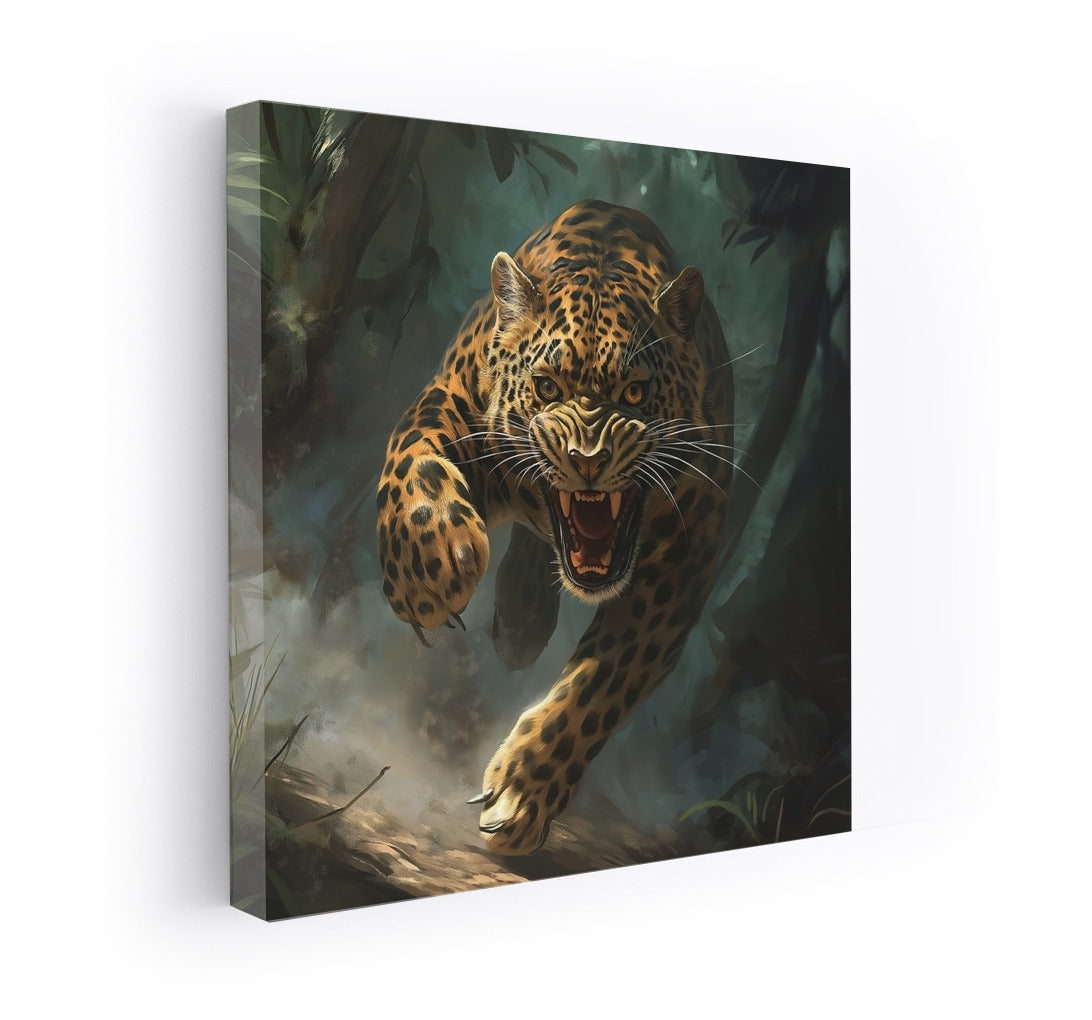 Jungle Jump: Jaguar in Flight