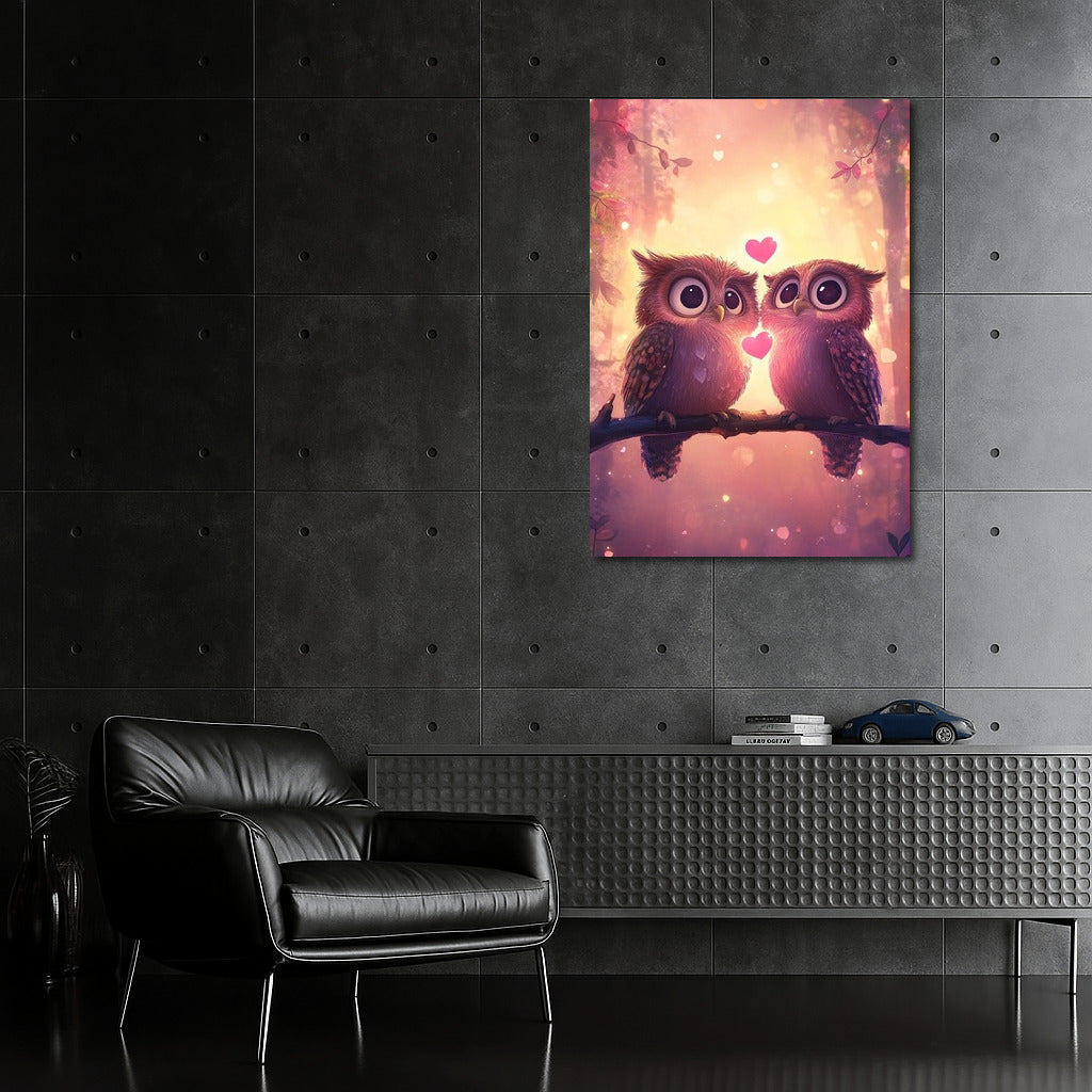 Sunset Symphony of Owls