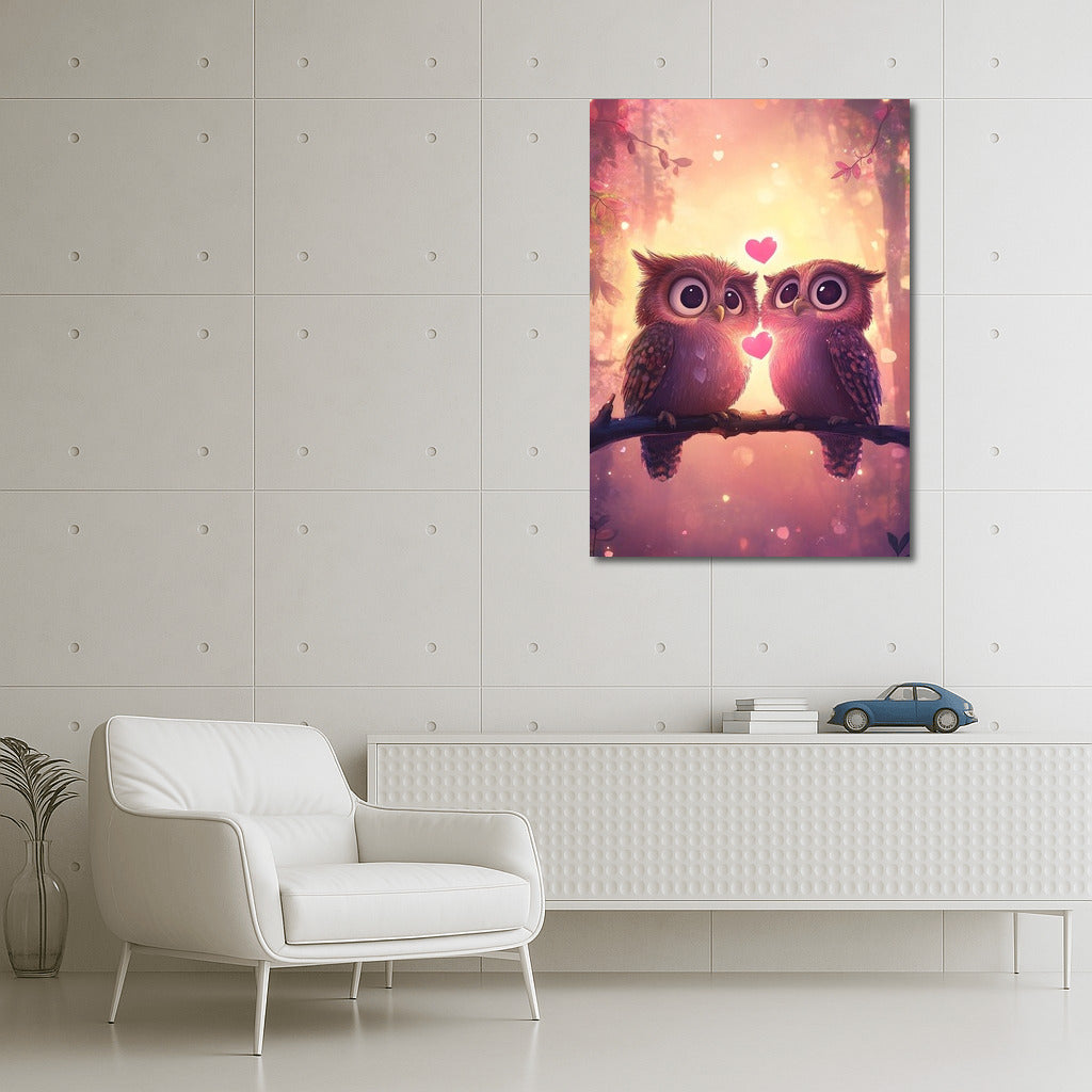 Sunset Symphony of Owls