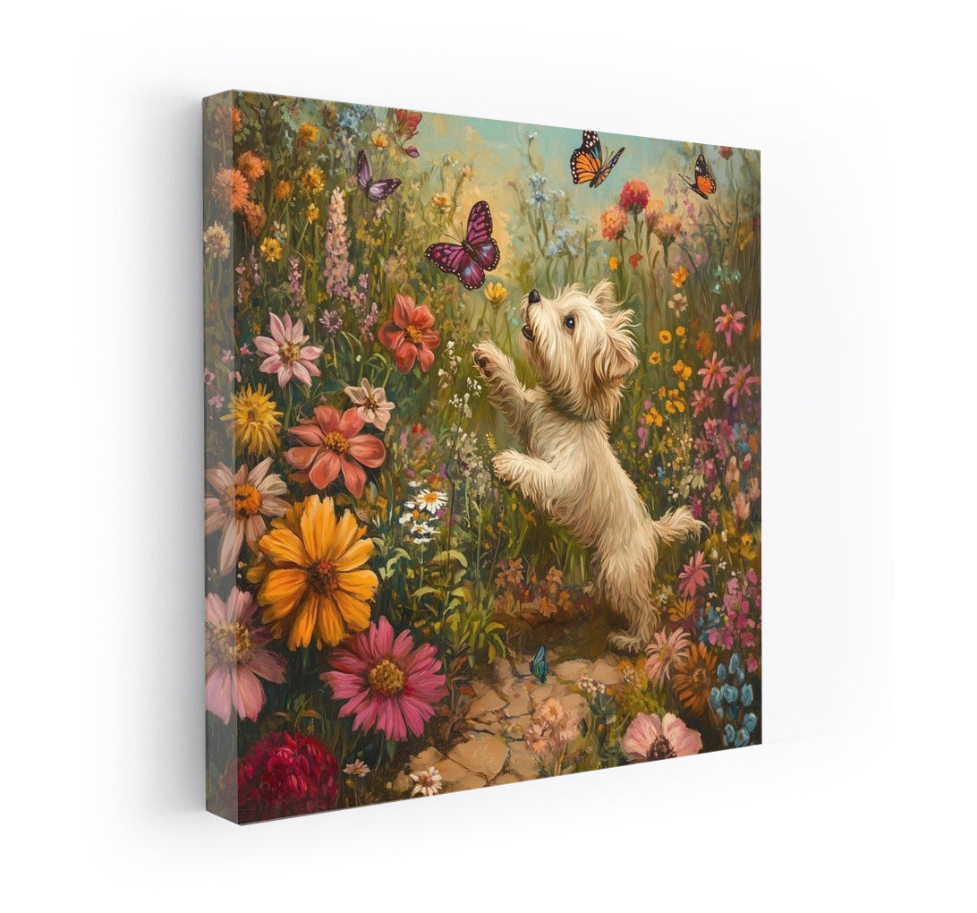 Puppy in the Flower Dance
