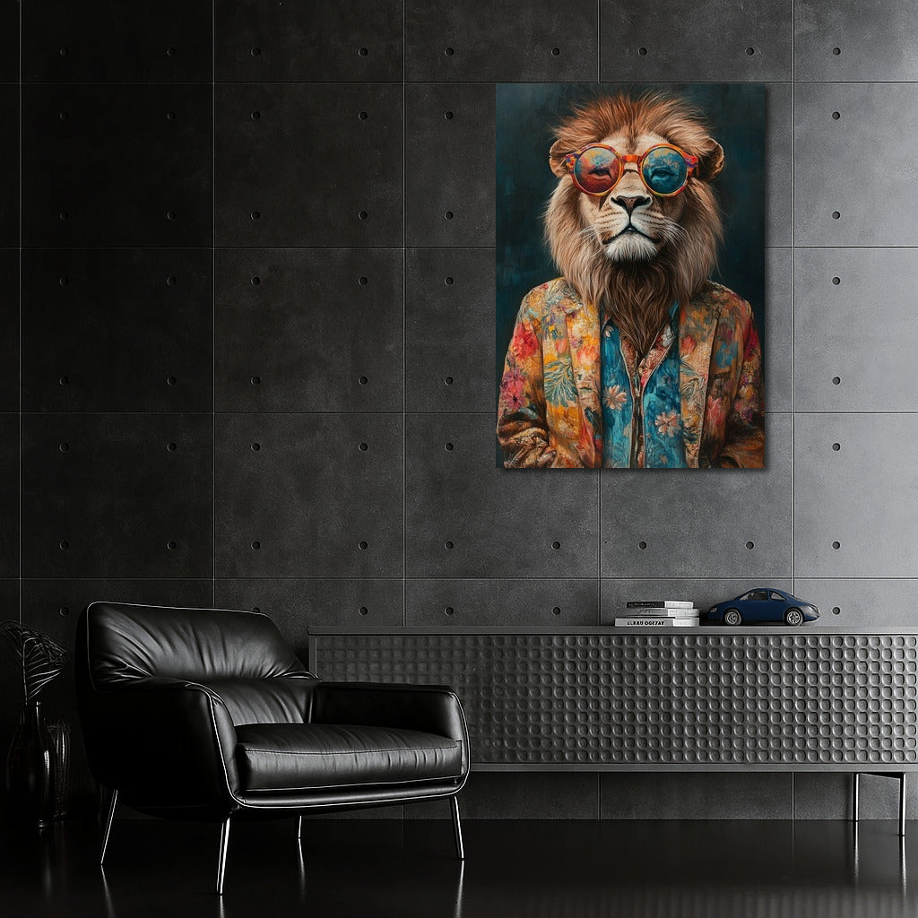 King of Style: Lion in Glasses