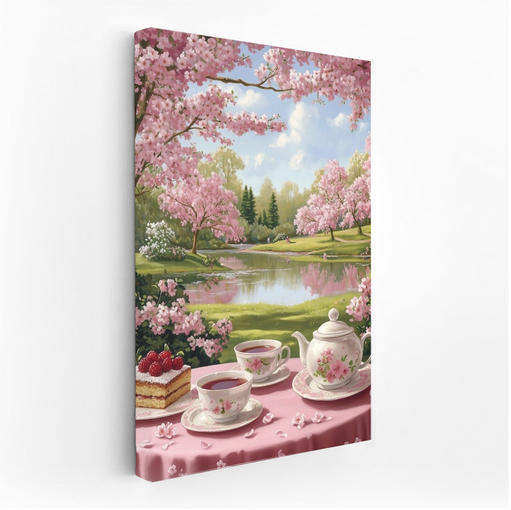 Tea Dawn under Sakura