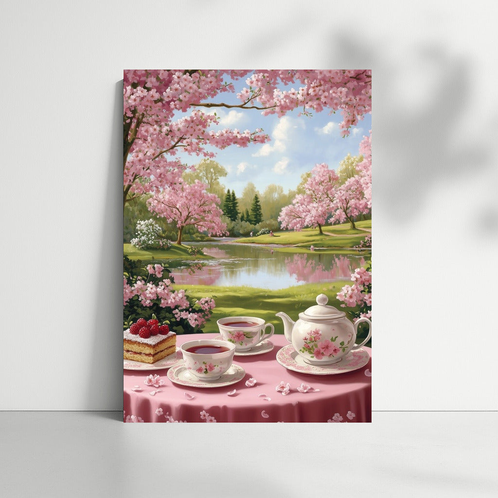 Tea Dawn under Sakura