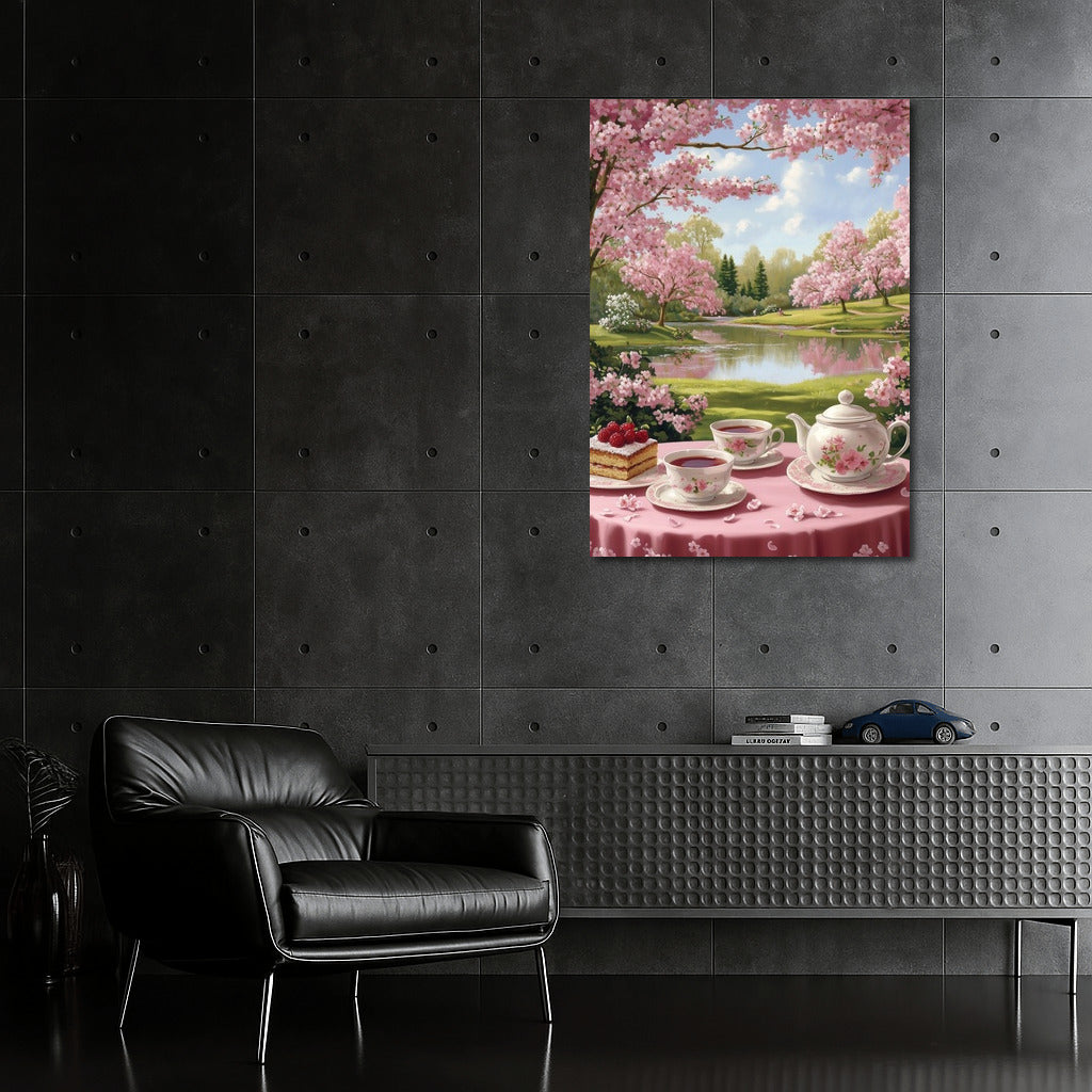 Tea Dawn under Sakura