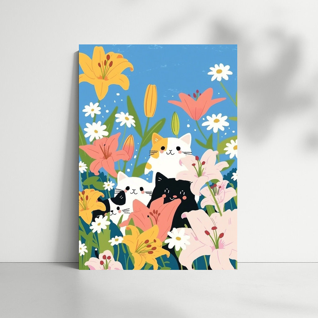 Cat Carnival in the Flower Garden
