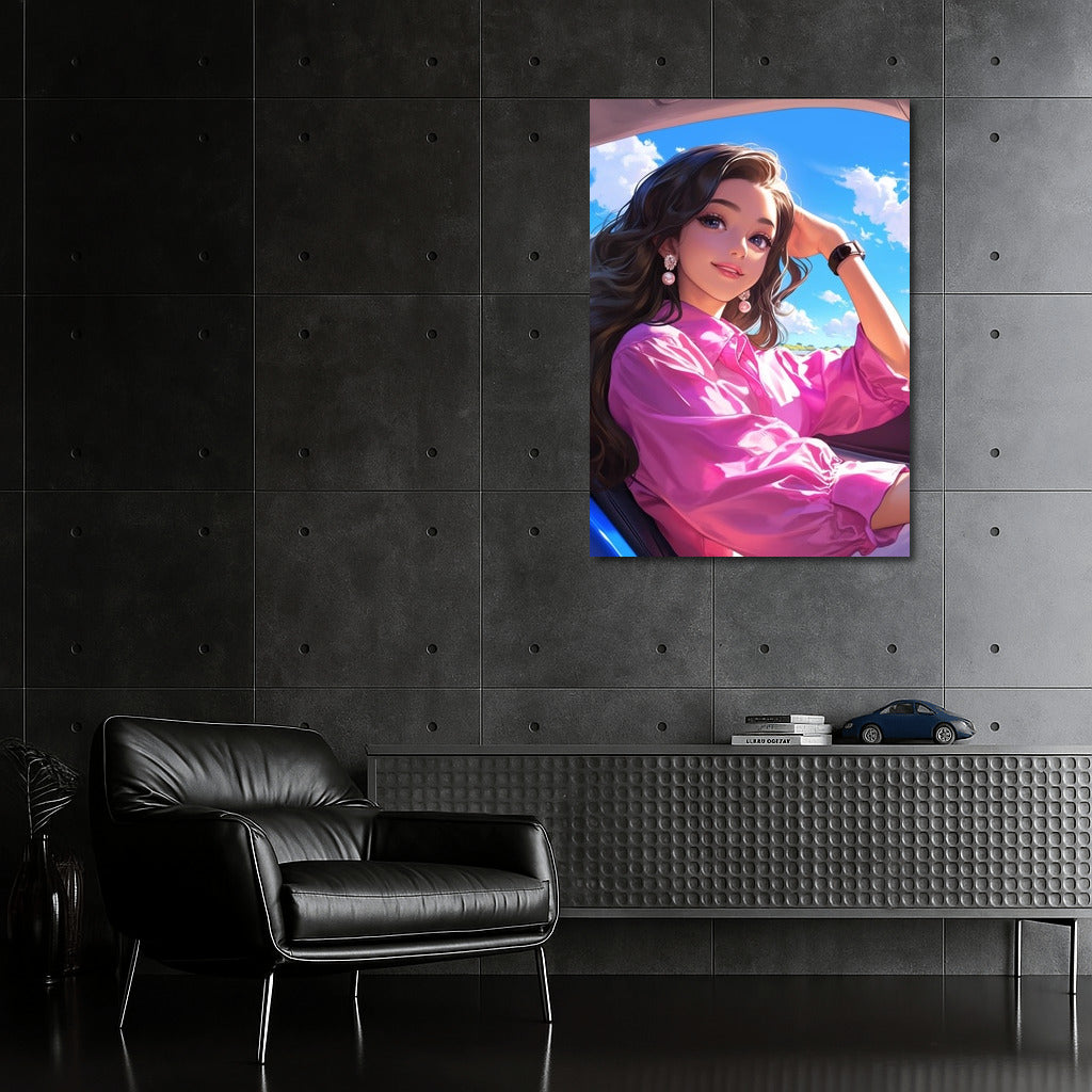 Bright Path Behind the Wheel