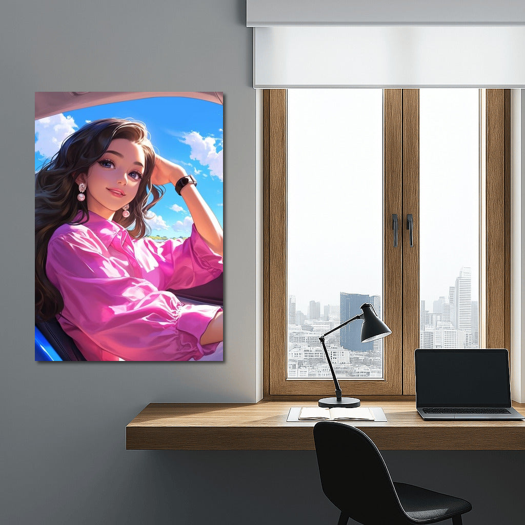 Bright Path Behind the Wheel