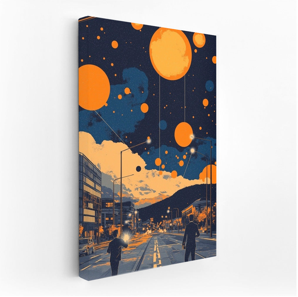 Cosmic Walk Through Urban Dreams