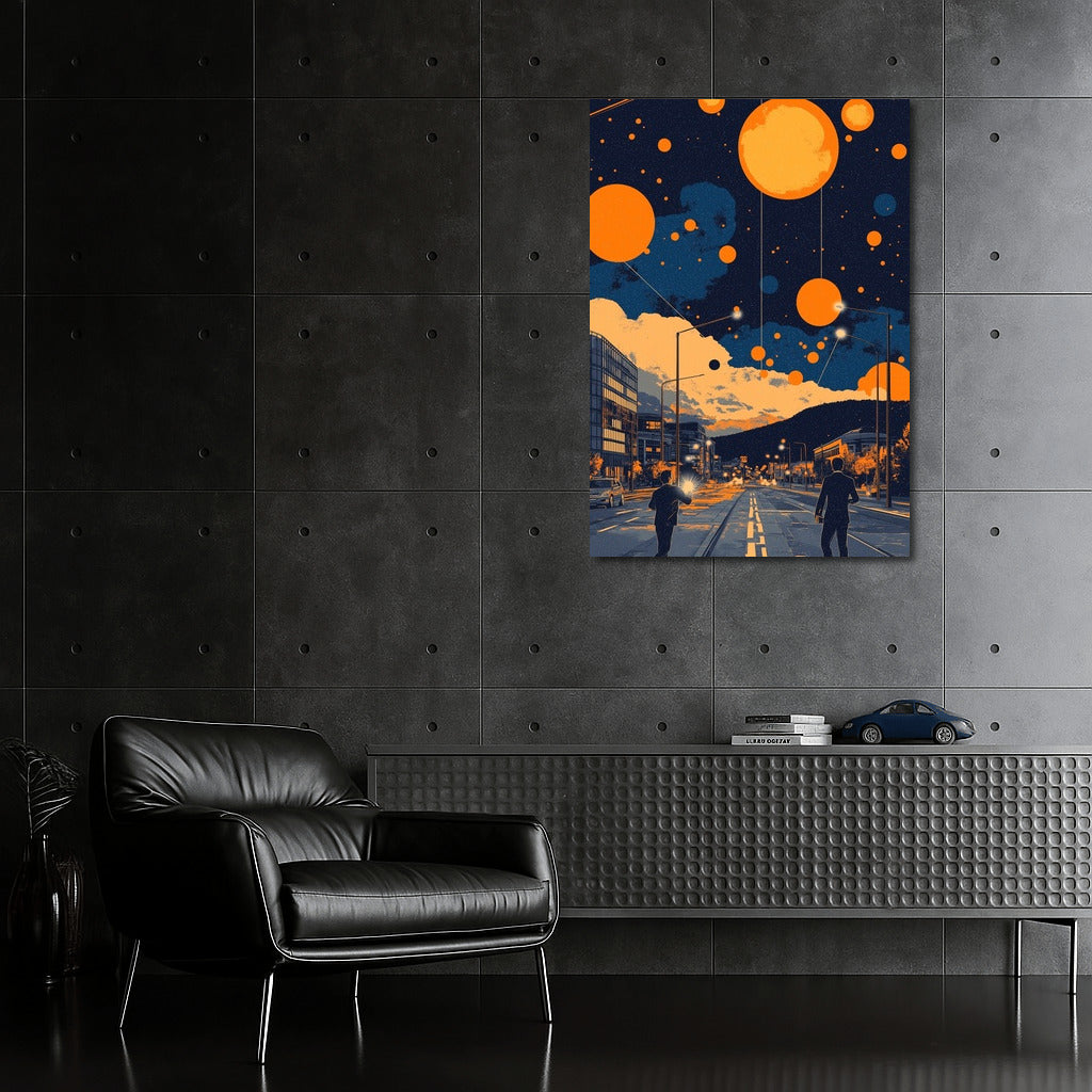 Cosmic Walk Through Urban Dreams