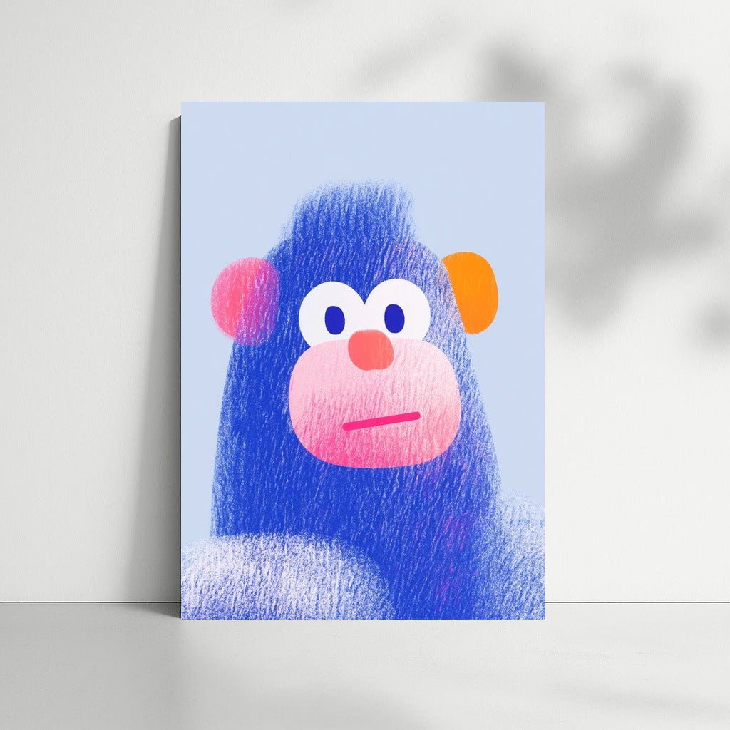 Tropical Prankster in Pink and Blue