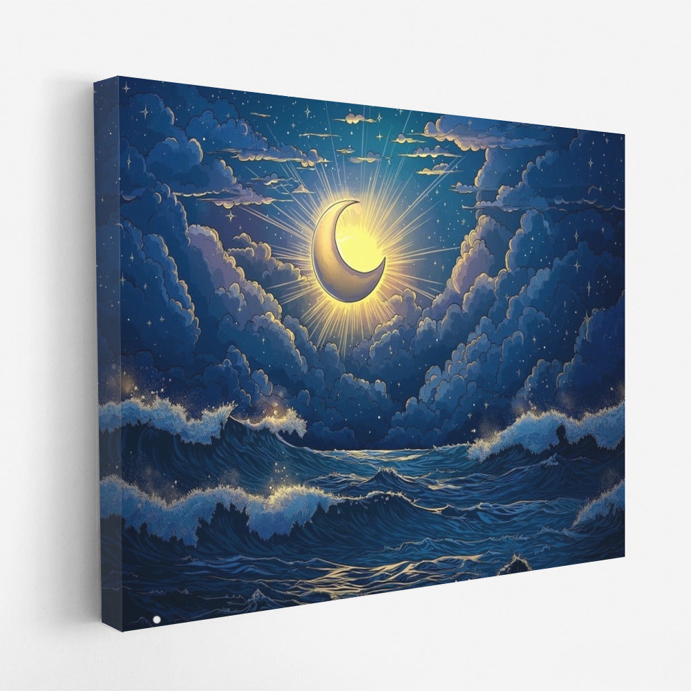 The Glow of the Night Waves