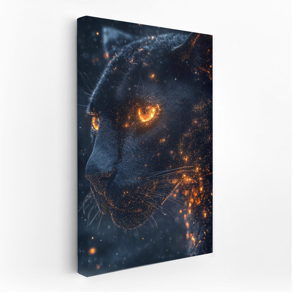 The Night Predator's Flaming Gaze
