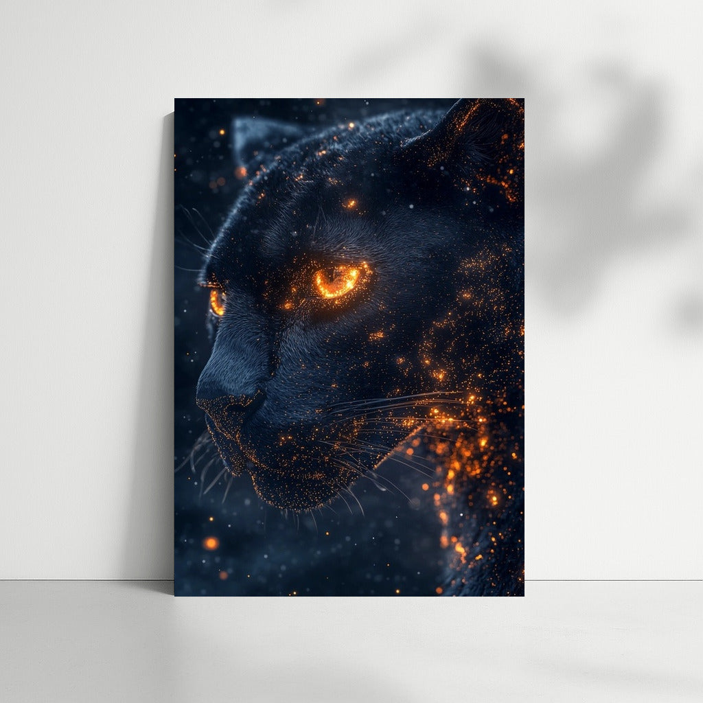 The Night Predator's Flaming Gaze