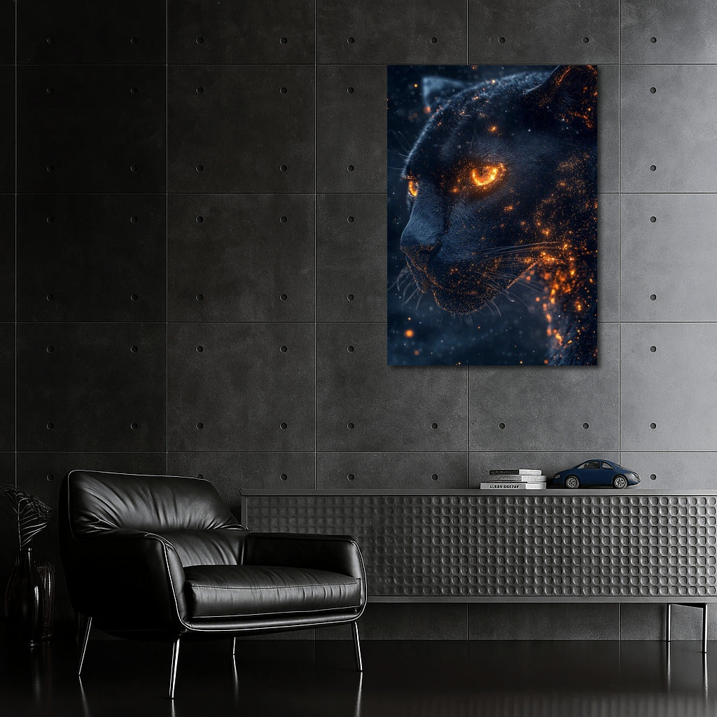 The Night Predator's Flaming Gaze