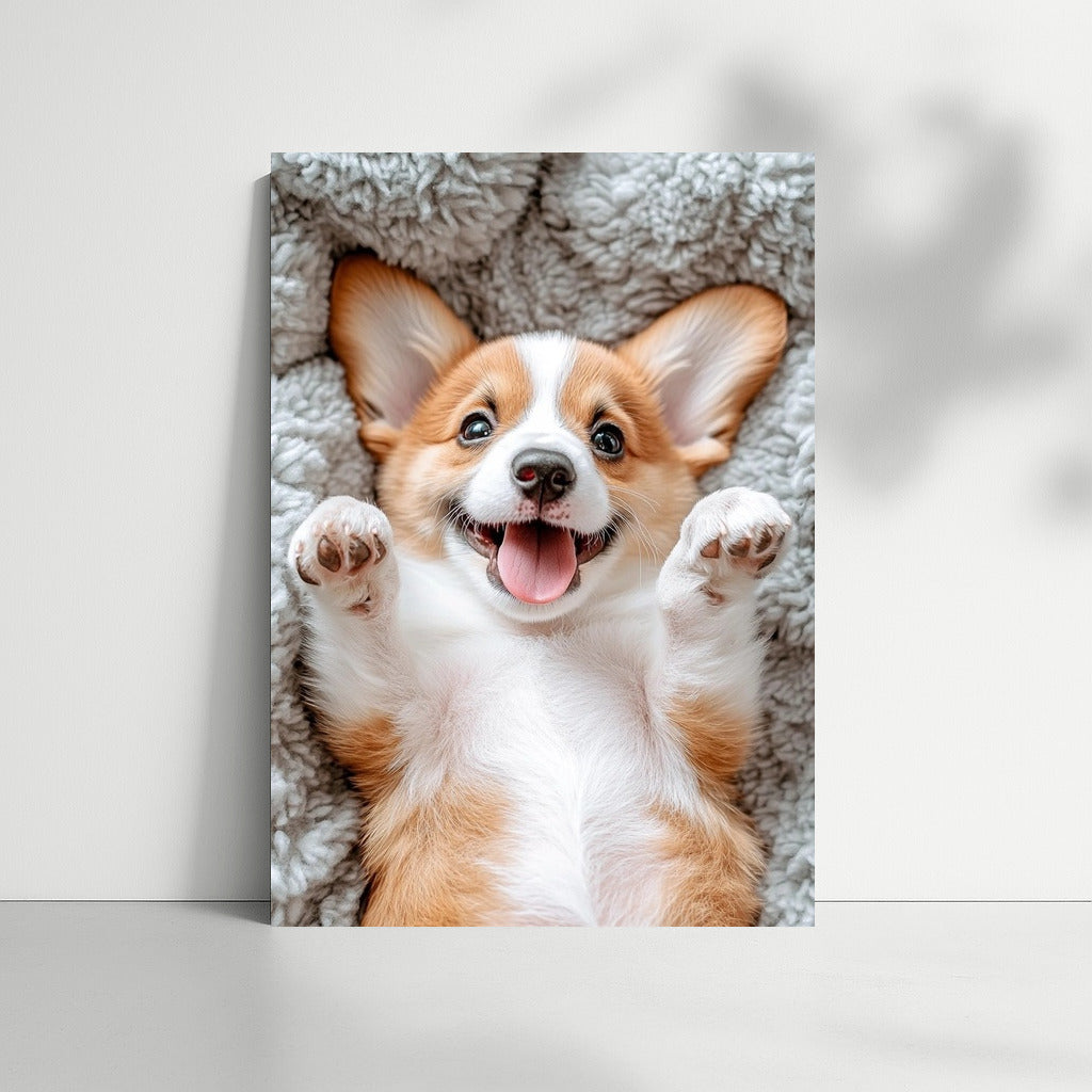 Sunny Corgi: Warmth in Every Look