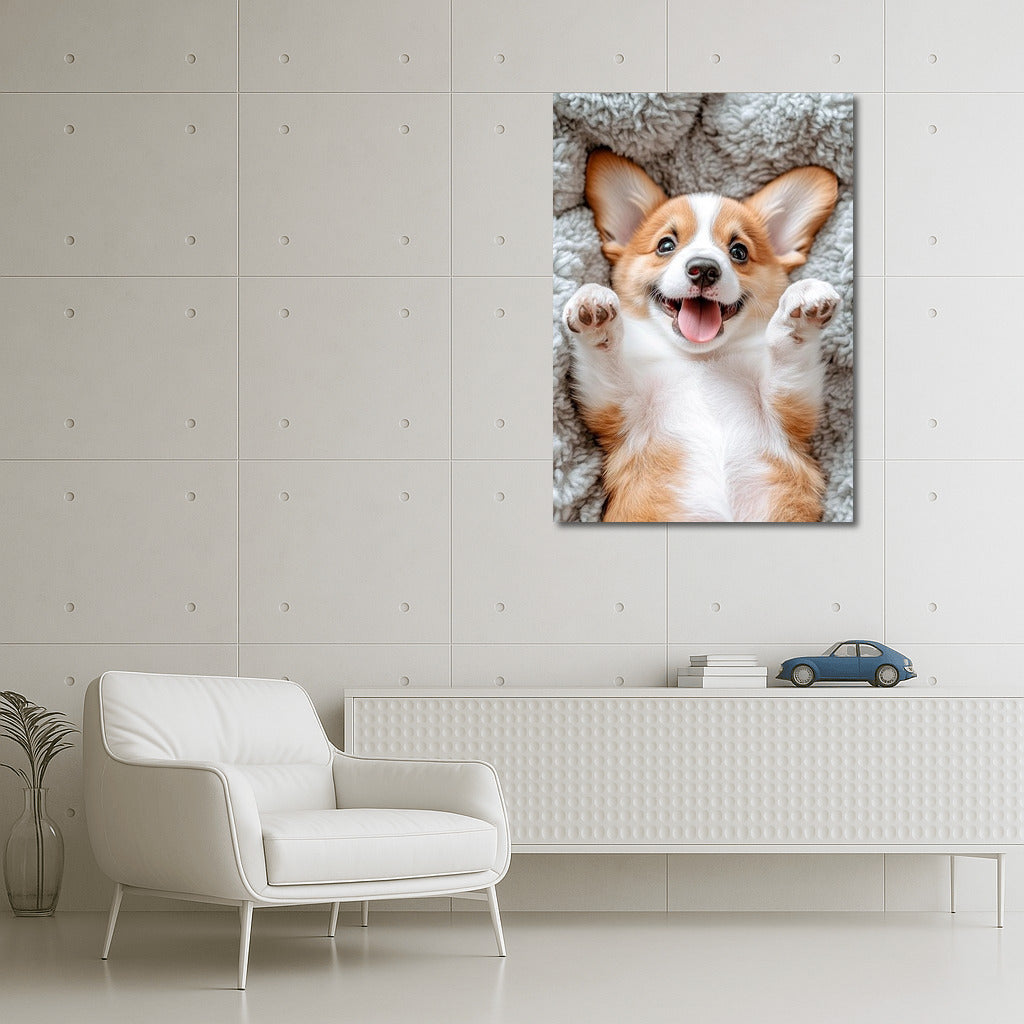 Sunny Corgi: Warmth in Every Look