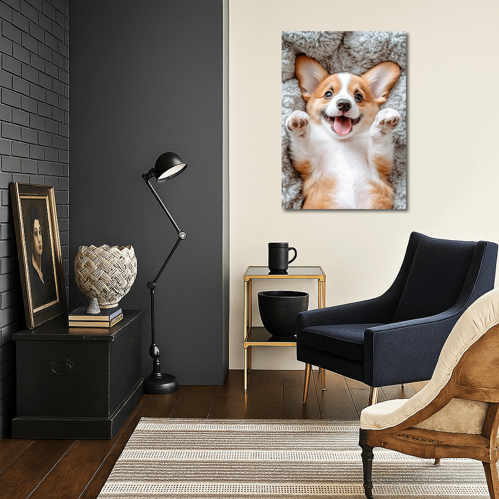 Sunny Corgi: Warmth in Every Look