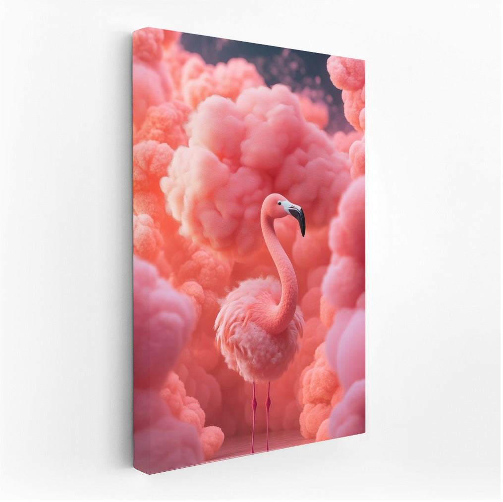 Flamingo Dance in Pink Clouds