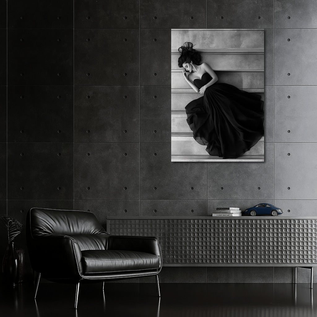 Silhouette in Symphony of Lines