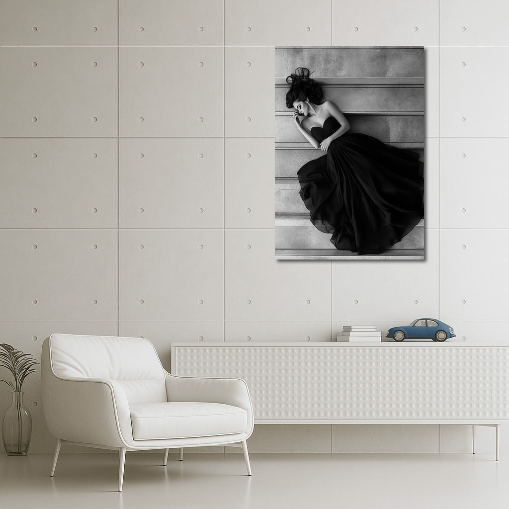 Silhouette in Symphony of Lines