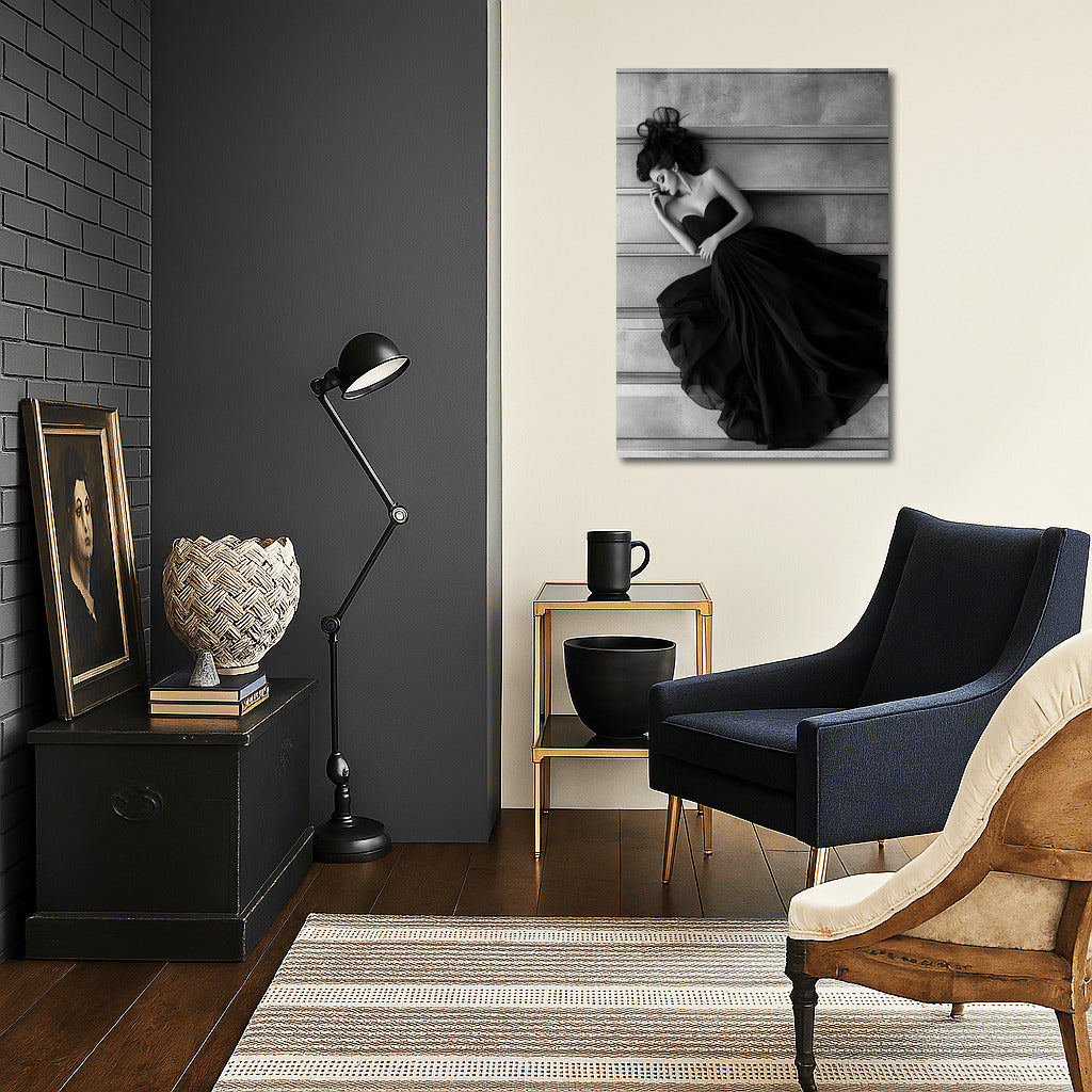 Silhouette in Symphony of Lines