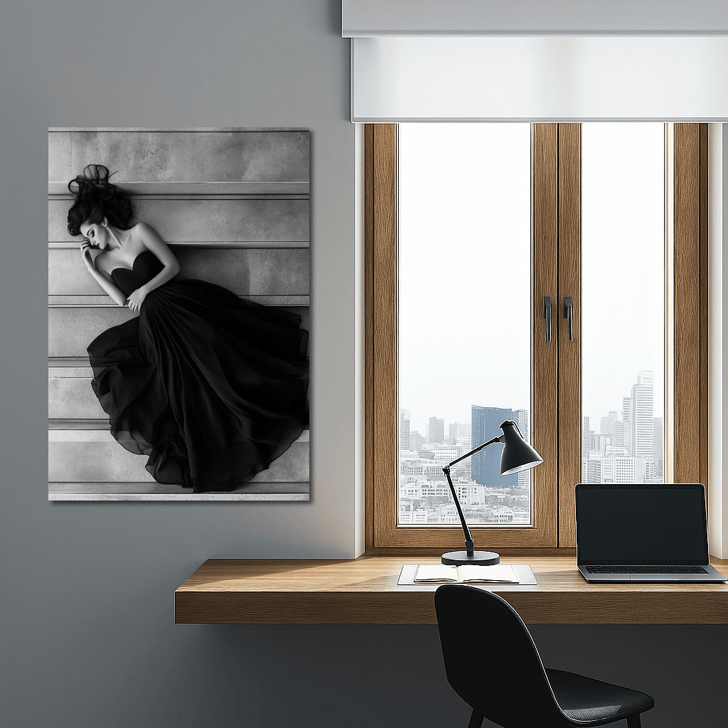 Silhouette in Symphony of Lines