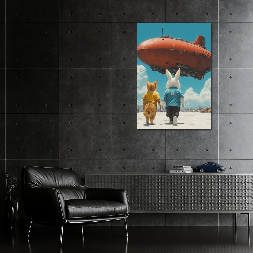 Heavenly Journey: Rabbit and Cat in the Dream World