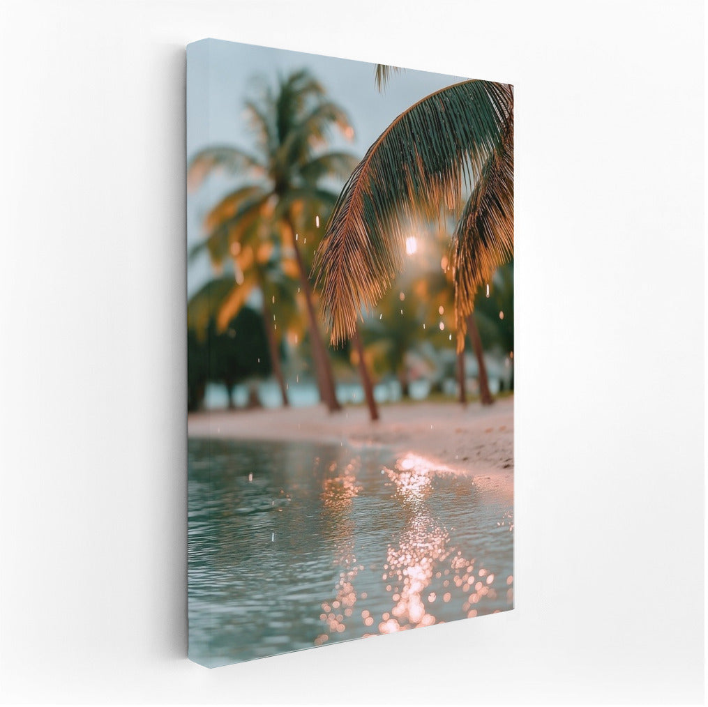 Sunset Oasis: Water Symphony