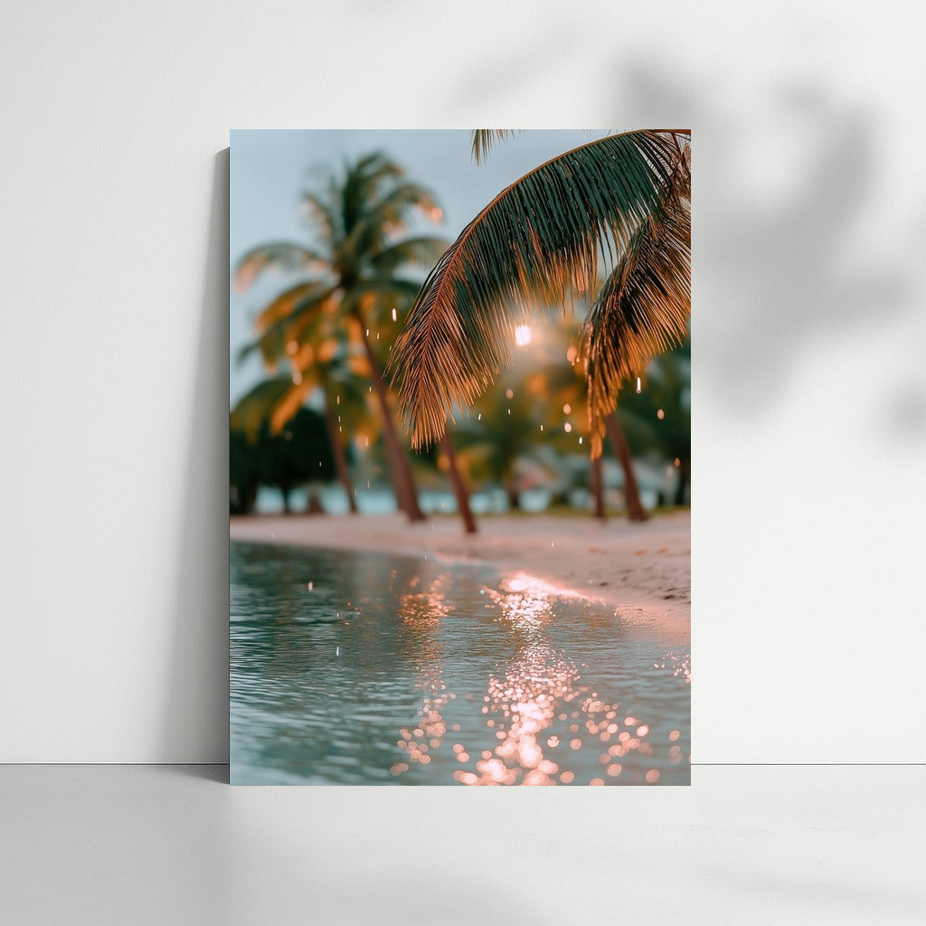 Sunset Oasis: Water Symphony