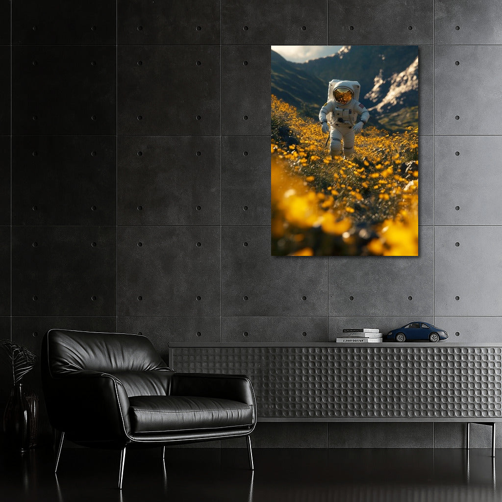 Flowers of the Galaxy: Astronaut in Summer Paradise