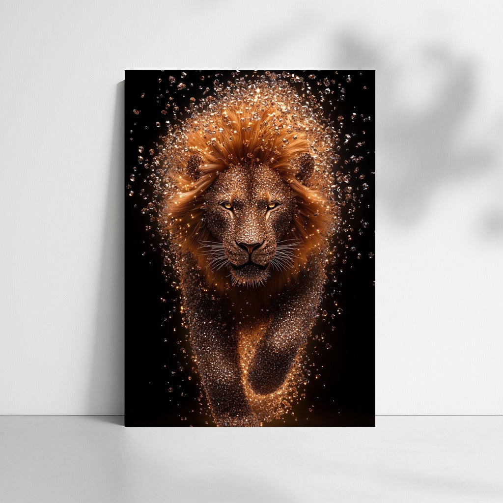 The Fiery Gaze of the Savannah King