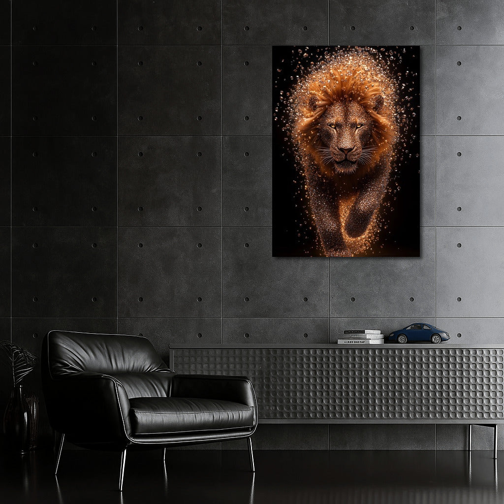 The Fiery Gaze of the Savannah King
