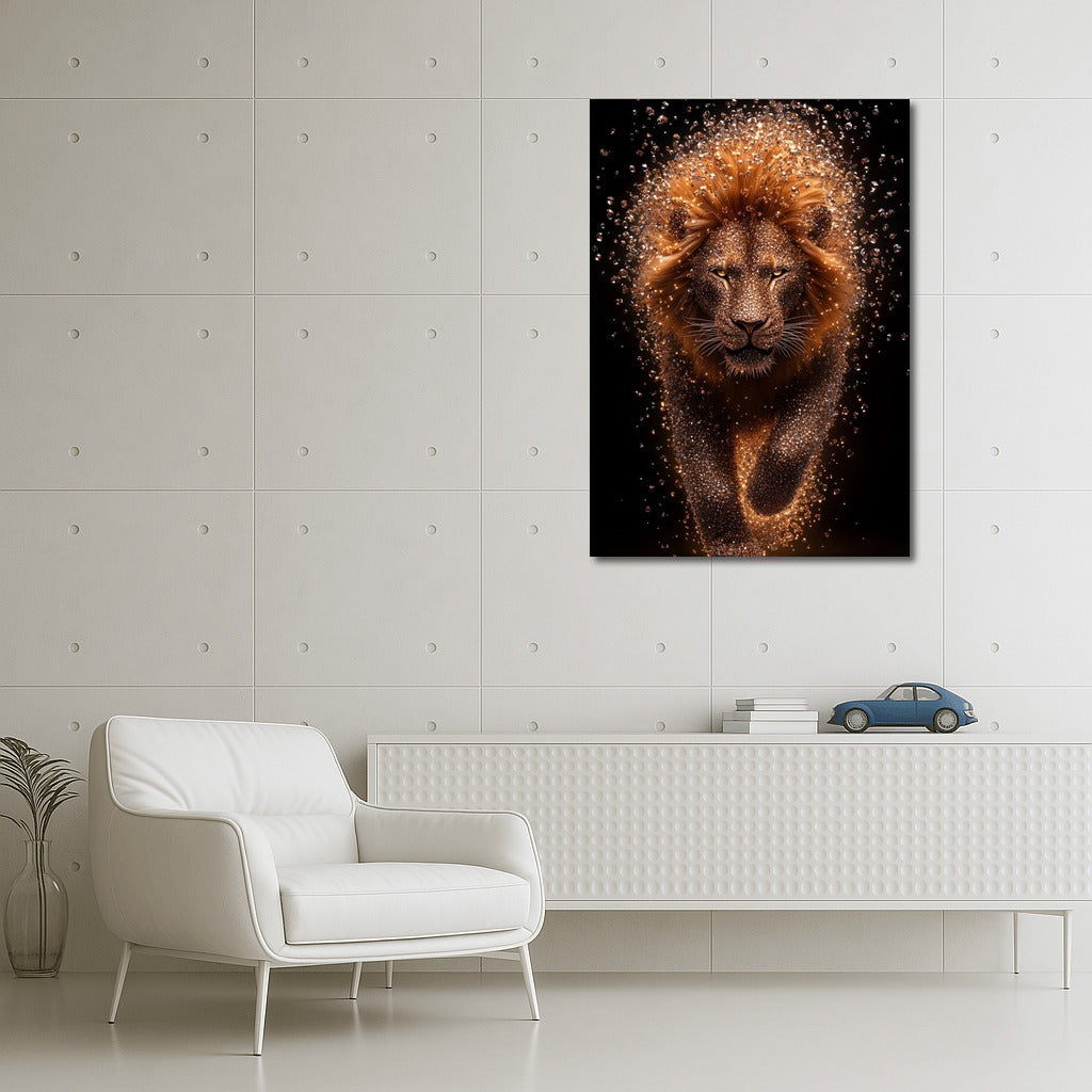 The Fiery Gaze of the Savannah King