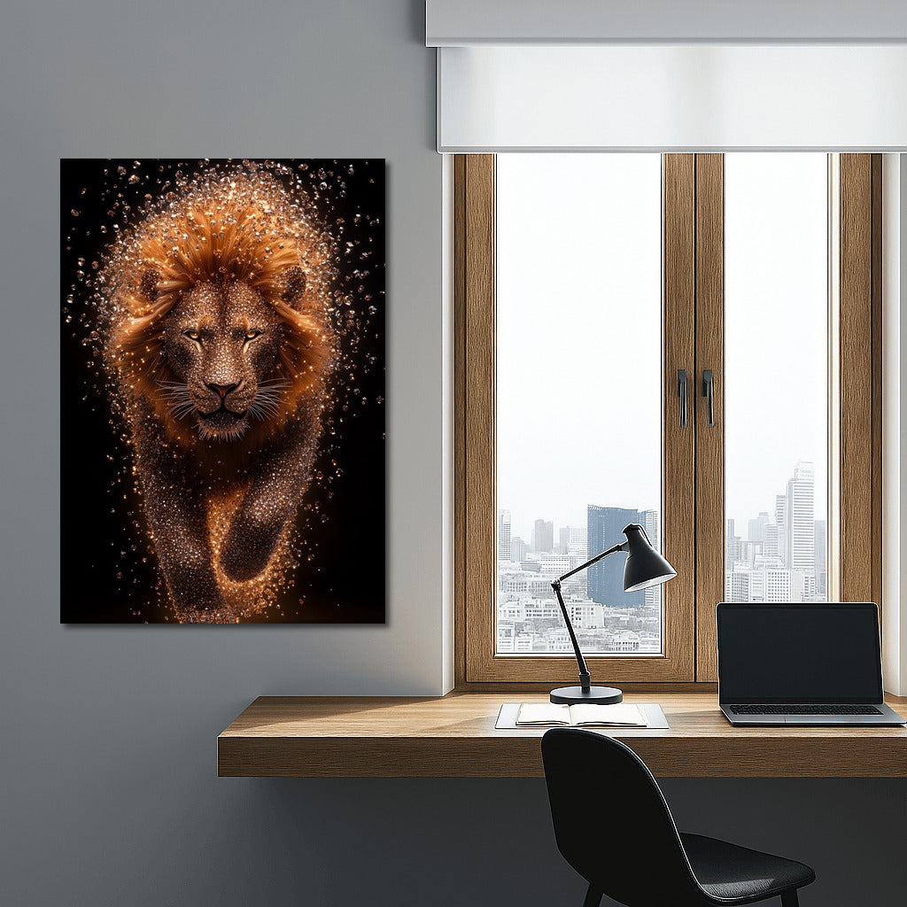 The Fiery Gaze of the Savannah King
