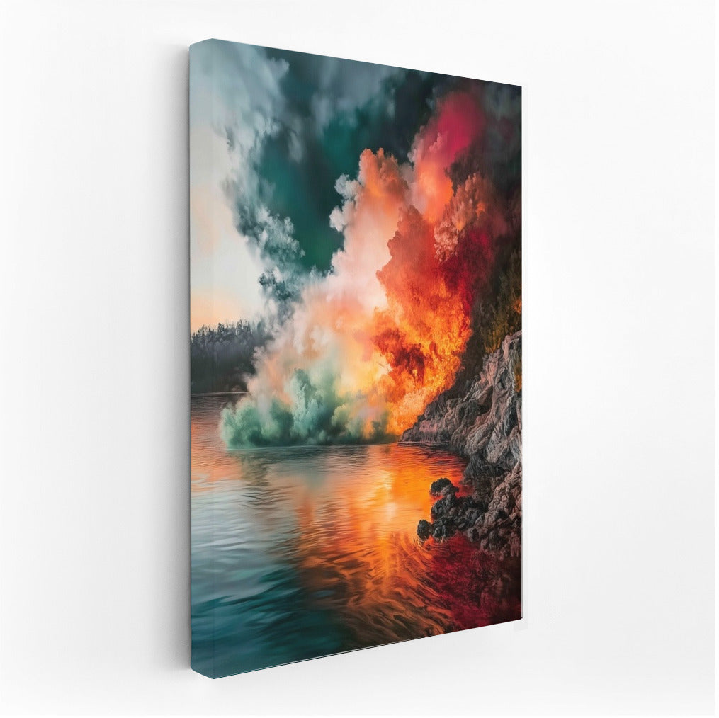 Symphony of Contrasts: Dance of Fire and Water